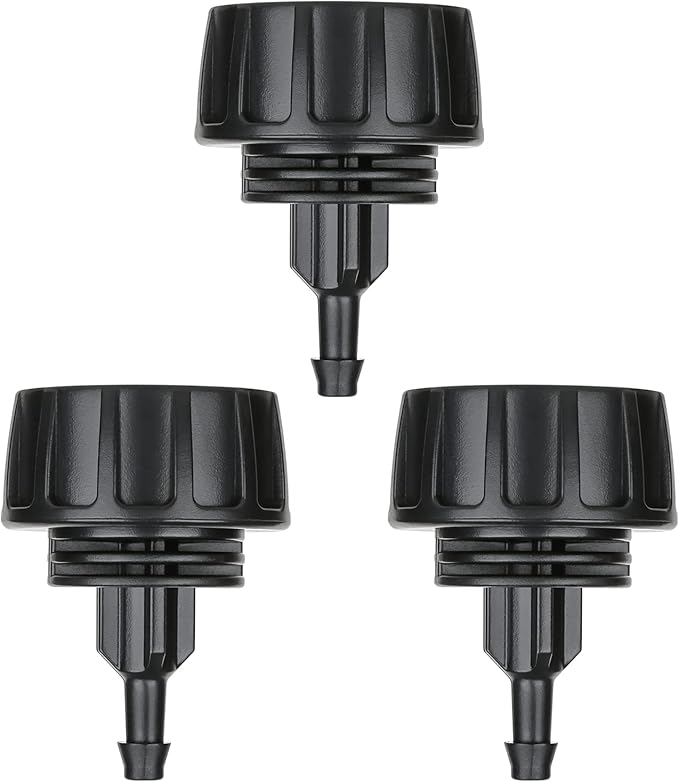 Drip Irrigation Hose Connectors,1/4 Inch Drip Irrigation Tubing x 3/4 FHT Swivel Garden Faucet Adapter, Convert 3/4" Garden Hose to 1/4" Drip Pipe for Irrigation Kits (3-Pack)