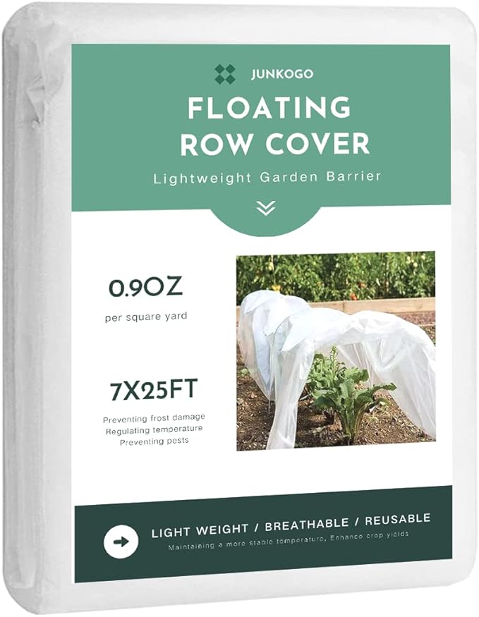 Plant Freeze Protection Cover, 7x25ft Frost Cloth Winter Garden Blanket, Floating Row Cover for Cold Weather and Shade, Perfect for Outdoor Vegetables, Trees, Greenhouse