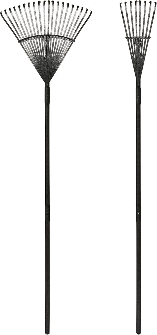 Yard Butler ILT-208 World’s Greatest Rake Set Garden Rake for Lawncare - Convenient Garden Cleaning Accessory - Lightweight Handle - Steel Tines - Easy to Maneuver
