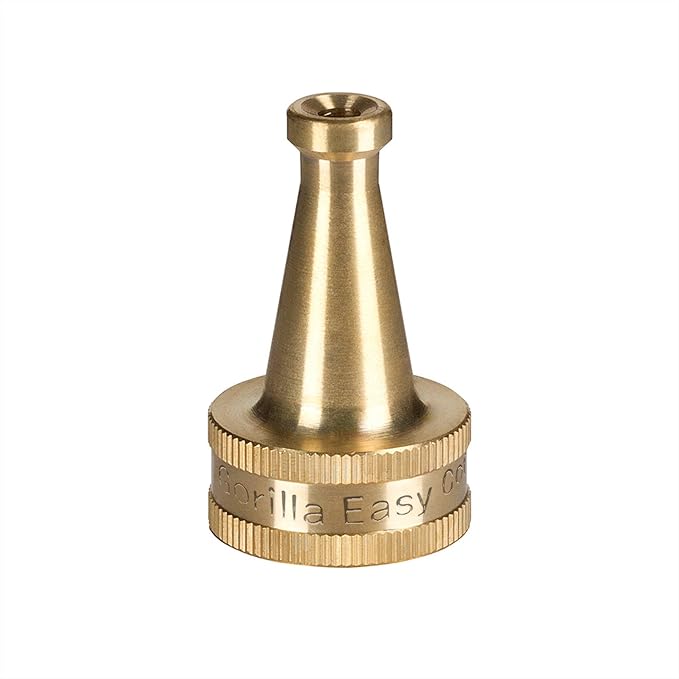 GORILLA EASY CONNECT Sweeper Spray Nozzle for Garden Hose Cleaning Strong Stream 1.5 Inch Nozzle 3/4 Inch GHT