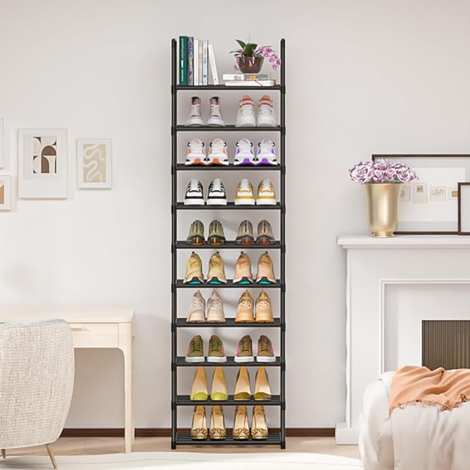 OYREL Shoe Rack - Sturdy Metal Shoes Storage Organizer for Closet, Entryway