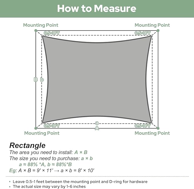 TasticTotes Rectangle Sun Shade Sail - 12' x 16', 95% UV Blockage, HDPE Sunshades for Outdoor Patio, Yard, Deck, Garden, Lawn, Permeable Awnings for Patio Shade with Reinforced Corners & Ropes (Sand)