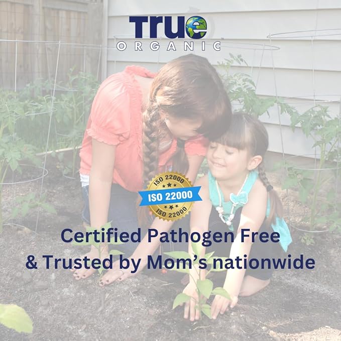 True Organic Liquid Tomato & Vegetable Food – Organic Fertilizer for Superior Harvests – 32 fl. oz. Bottle Covers 60 Sq. Ft.- Case of 6