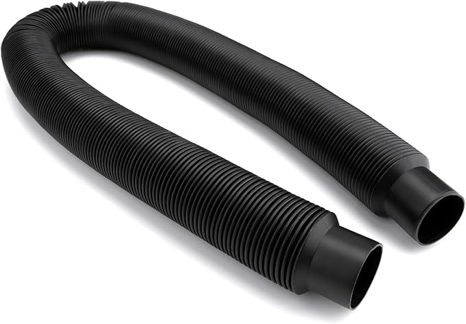 Rainwater collection downspout hose, 27.5 inches long, 1.25 inches diameter, black flexible connector for rainwater bucket, storing more rainwater for gardens and outdoors