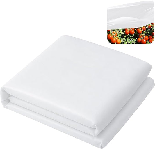 DECOHS 30 x 10 Ft Plant Sun Protection Cloth, Garden Plant Shade Cloth, Non-Woven White Light Refraction Sunshade Cloth for Protecting Plants Vegetable Rows from Direct Sunlight