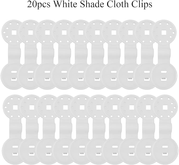 20pcs Shade Cloth Heavy Duty Lock Grip 1.5in White Plastic Clip Garden Sun Shade Fixed Clamp Outdoor Sunshade Net Fixing Clip for Garden Sunshade Net Anti Bird Netting