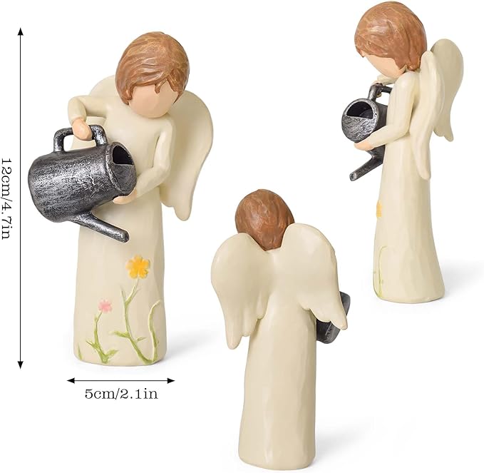 Gardening Gifts for Women, Gift for Gardeners Woman, Garden Angel Gifts for Mom, Sisters, Friends, New Home Gift Ideas, Unique Sculpted Hand-Painted Figurine