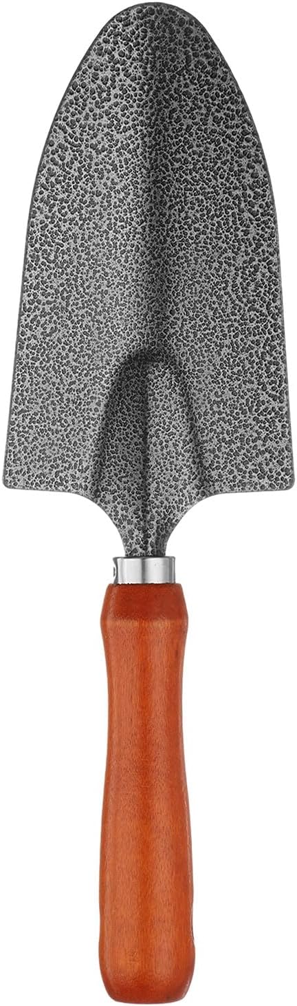 HARFINGTON 2pcs Garden Hand Shovel 12 x 3.3 Carbon Steel Planting Trowel with Wooden Handle Garden Tools for Gardening Weeding Transplanting