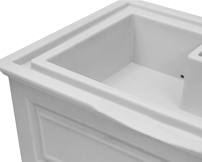 Good Ideas Savannah Colonial Style 42 Gallon Rain Saver Barrel with Self-Draining Garden Planter and Brass Spigots, Light Gray (4 Pack)