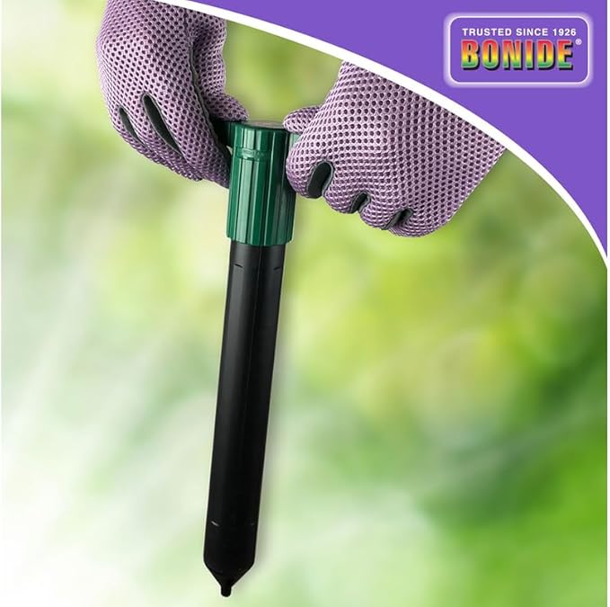 Bonide Molemax Animal Repellent Stake For Gophers and Moles, Battery Operated, Humane Repellent
