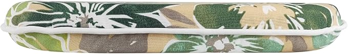 SleepMan Outdoor 17"x16" Chair Cushions with Ties Set of 4, Water Resistant All Weather U-Shape Seat Pads for Patio Garden Furniture Indoor (Set of 4, Cabbage)