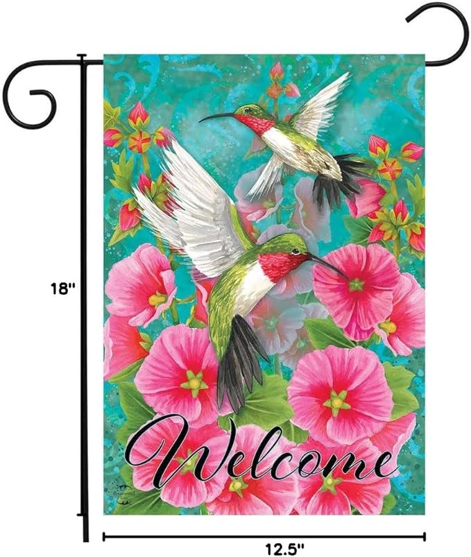 Briarwood Lane Hummingbird Dance Spring Garden Flag