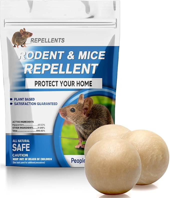 CONKAT Rodent Repellent Indoor, Mice Repellent Indoor, Peppermint Mouse Repellent Outdoor, Rat Repellent, Keep Mice/Rats/Rodents Away from House, Garage, Car Engine (1 Ounce (Pack of 3))