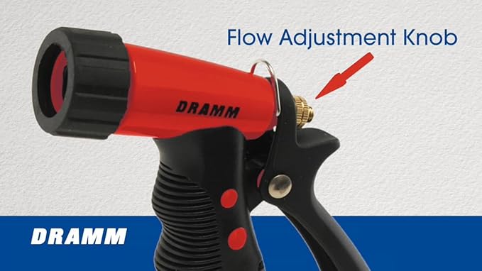 Dramm ColorStorm Premium Pistol Spray Nozzle – Heavy-Duty Adjustable Garden Hose Sprayer with Ergonomic Grip & Variable Water Patterns for Garden, Car, Deck, and Outdoor Cleaning – Berry