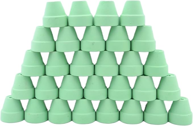 Mini Pastel Terracotta Pots for Micro Gardens – 30 Pack, 1.7” Tiny Breathable Clay Planters, Macaron Colors, for Moss, Fairy Gardens, Dollhouses, and Succulents (Painted Green, 1.2 Inch)