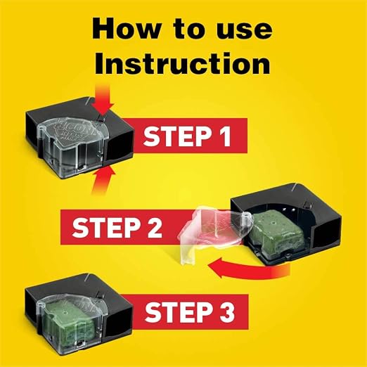 d-CON Refillable Corner Fit Mouse Bait Station, 1 Trap + 18 Bait Refills