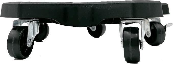 Bosmere 20" Plant Caddie - Heavy-Duty Rolling Plant Stand with Locking Wheels, 500 lb Capacity – Durable Plant Caddy for Indoor/Outdoor Use, Charcoal