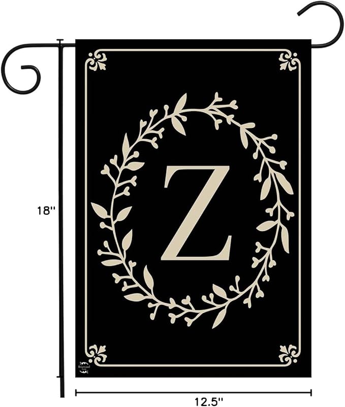 Briarwood Lane Classic Monogram Letter Z Garden Flag