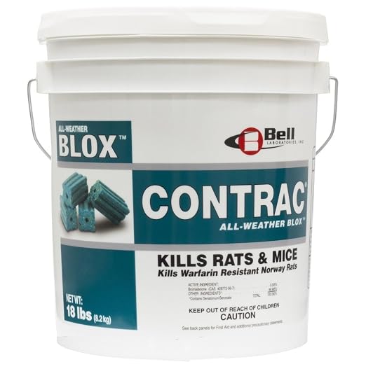 18 LB Contrac Blox Rodent Control Rodenticide Kills Mice & Rats