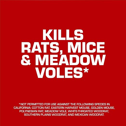 TOMCAT Bromethalin Place Pacs Bait, 4.1 lbs. | Pest Control for Agricultural Buildings and Homes, Kill Rats and Mice