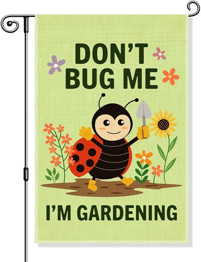 Garden Flag, Funny Welcome Yard Flag for Outside, Religious Garden Gifts, Christian Yard Sign Home Décor, Christian Bible Musical Notes Flag (Green3)