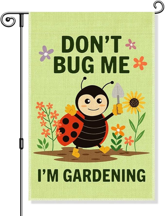 Garden Flag, Funny Welcome Yard Flag for Outside, Religious Garden Gifts, Christian Yard Sign Home Décor, Christian Bible Musical Notes Flag (Green3)