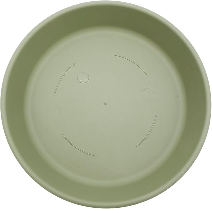 The HC Companies Flower Pot Saucers - Plastic Plant Saucer for Outdoors & Indoors - Traditional Design Plant Pot Trays for Water Drainage - Durable & Stylish Round Plant Tray (14-inch Seafoam)