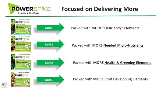for Fruit Trees. Essential Nutrient Spike formulated to Feed All Types of Fruit Trees (Apple, Peach, Orange, Lemon, Lime, etc.) and Address Common Deficiencies (10 Spikes - 3.2 Lbs)
