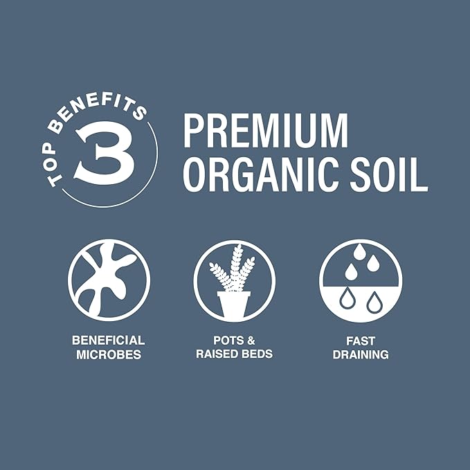 Soil All-Purpose Potting Soil Mix - Organic Houseplant Soil - Natural Potting Mix for Indoor & Outdoor Plants - Potting Soil for Gardening - Ideal for Rooting Cuts & Germinating Seeds (0.5 Cu Ft)