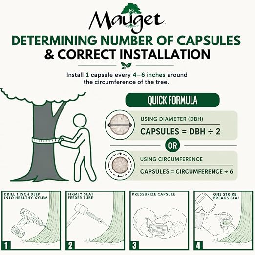 Mauget ArborFos - Injectable Phosphite Fungicide Capsules (Beech Leaf Disease Treatment) (5ml)