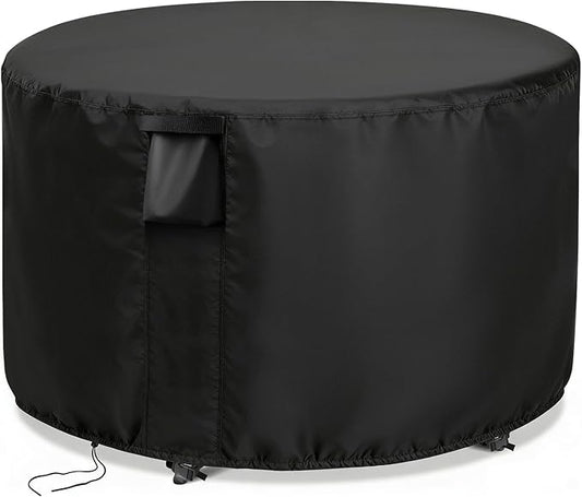 Patio Furniture Covers Round, 32 Inch Outdoor Round Table Cover Waterproof, Patio Furniture Cover for All Weather Resistant - 32 x 28 Inch