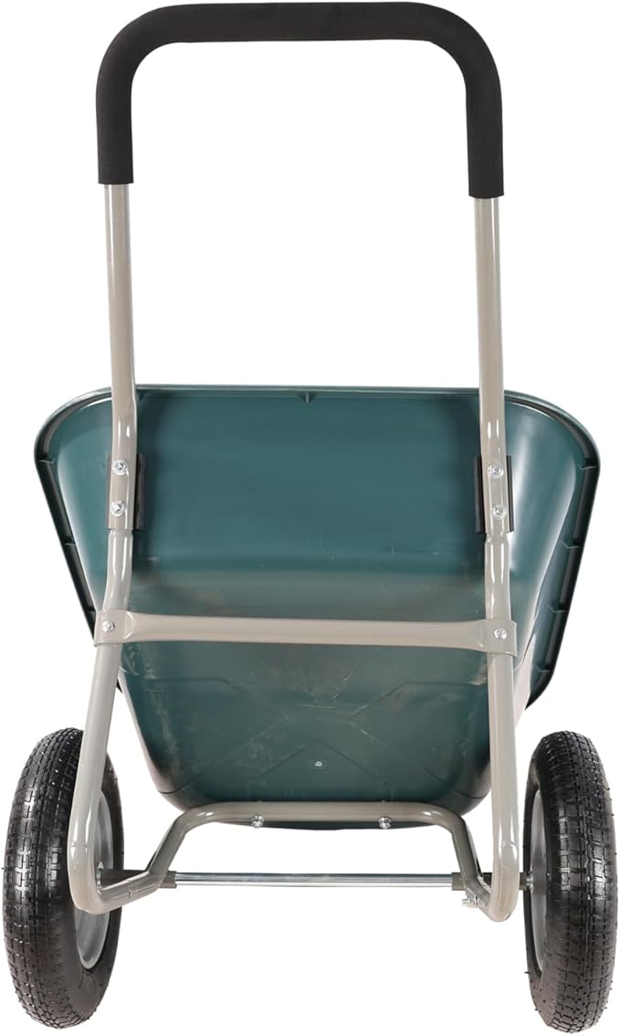 Dawn Green Garden 15" Pneumatic Wheel Barrow Trolley WB1001GN