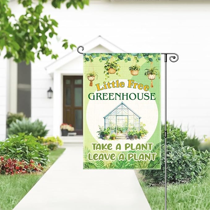 Garden Flag, Funny Welcome Yard Flag for Outside, Religious Garden Gifts, Christian Yard Sign Home Décor, Christian Bible Musical Notes Flag (Green2)