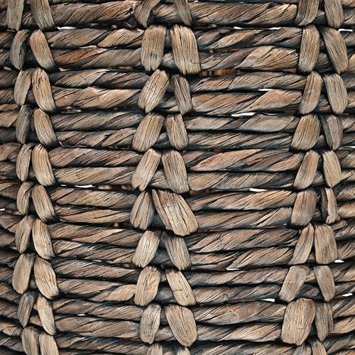 happimess Laurel Hand-Woven Abaca Storage Basket 19", Brown