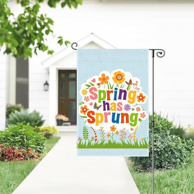Garden Flag, Funny Welcome Yard Flag for Outside, Religious Garden Gifts, Christian Yard Sign Home Décor, Christian Bible Musical Notes Flag (Blue2)