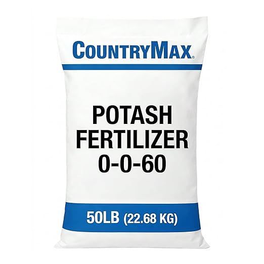 CountryMax Potash 0-0-60 Fertilizer 50 lb – High Potassium Plant Food for Strong Roots, Improved Yield & Plant Health for Lawn & Garden