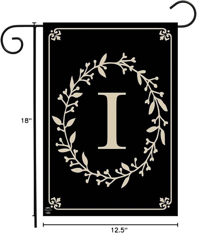 Briarwood Lane Classic Monogram Letter I Garden Flag