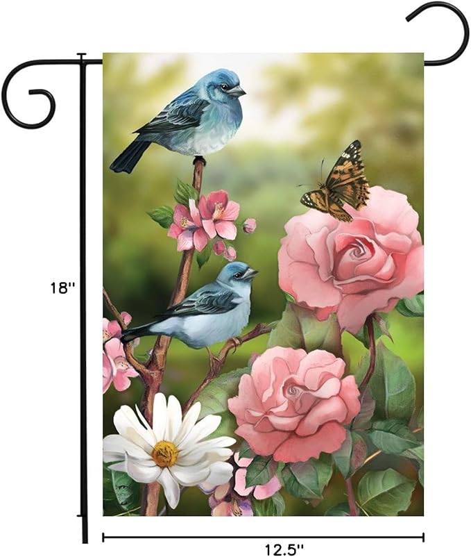 Briarwood Lane In The Garden Garden Flag
