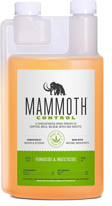 Mammoth Control - Concentrated Miticide, Fungicide and Insecticide - Made with Thyme Oil (500 ml)