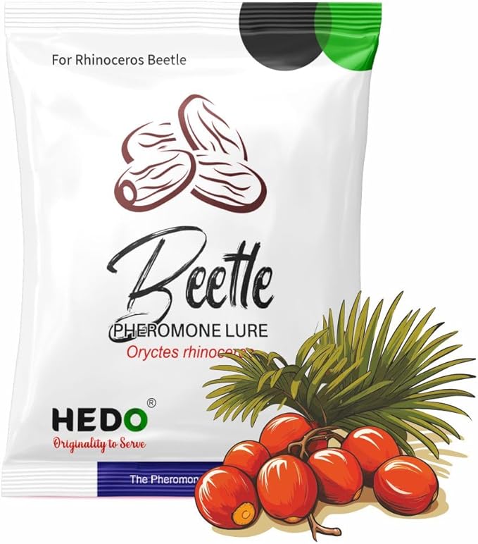 HEDO Beetle Lure Pack of 10| Pheromone Lure for Rhinoceros Beetle (oryctes Rhinoceros) for Coconut & Palm Tree