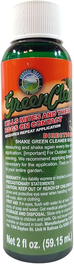 Central Coast Garden Green Cleaner 2 oz Bottle