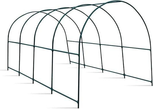 Strong Camel Greenhouse Replacement Frame for 16' X 7' X 7' Larger Hot Garden House , Support Arch Frame Climbing Plants/Flowers/Vegetables