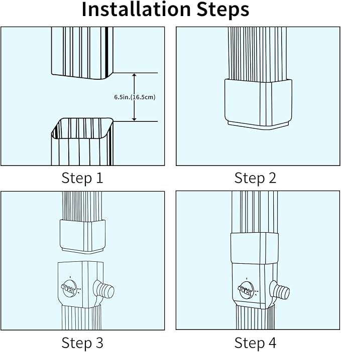 Downspout Diverter, Rainwater Diverter Fits for 3"x4" Oversize Downspout and 2"x3" Downspout, Rainwater Collection System with Adjustable Valve, Diverts Water into Rain Barrel, 4ft. Hose