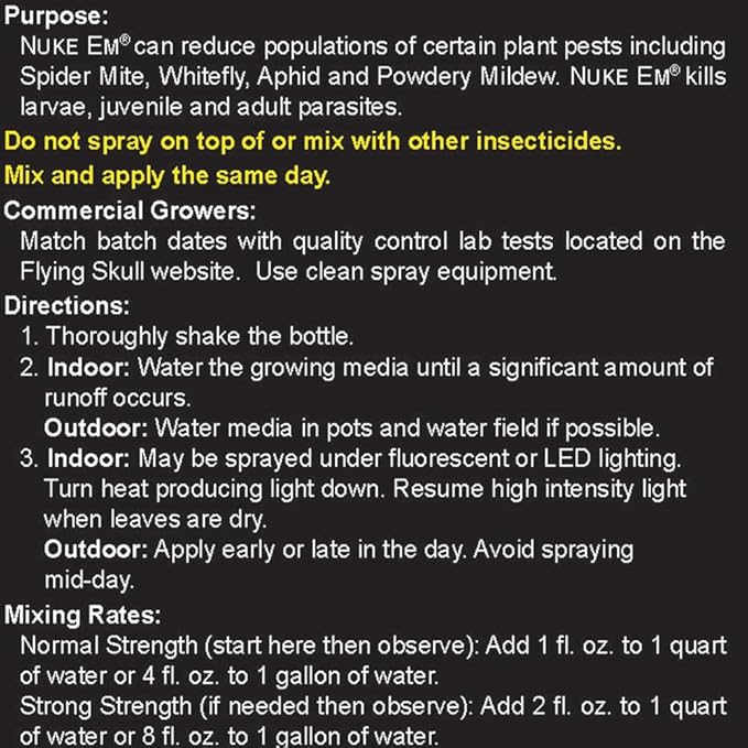 Nuke Em Insecticide Fungicide - 8 oz