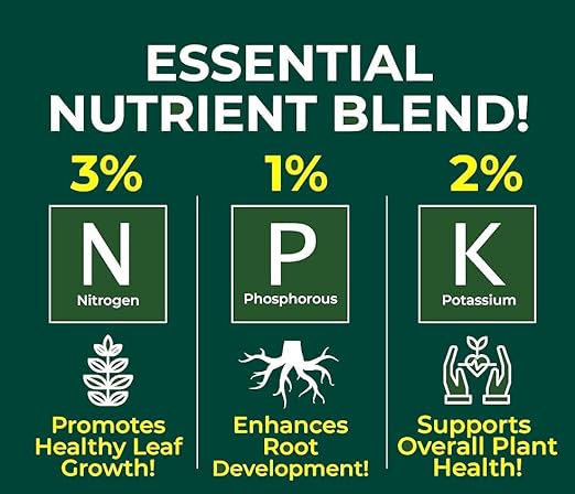Premium Liquid Olive Tree Plant Fertilizer - 3-1-2 Concentrate for Indoor Plants and Flowers by Gardenera | Organic Plant Food for Olive Trees - 32oz