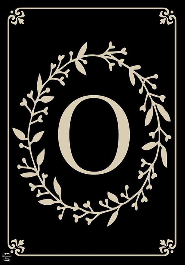 Briarwood Lane Classic Monogram Letter O Garden Flag