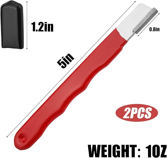 2pcs Pocket Blade Sharpener, Premium Wolfram Steel Garden Tool Sharpener Multipurpose Usage Knife Sharpener for Pruning Shears Hatchets Scissors Sickle Fence Shears
