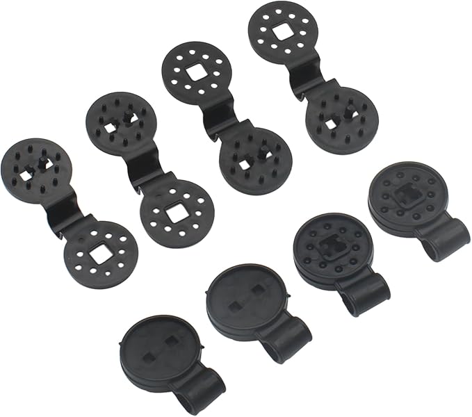 Shade Cloth Plastic Clip Reusable Round Sun Shade Net Clips Shade Cloth Heavy Duty Lock Grip for Greenhouse Outdoor Garden Shade Netting Anti Bird Netting Shade Fabric (60pcs)