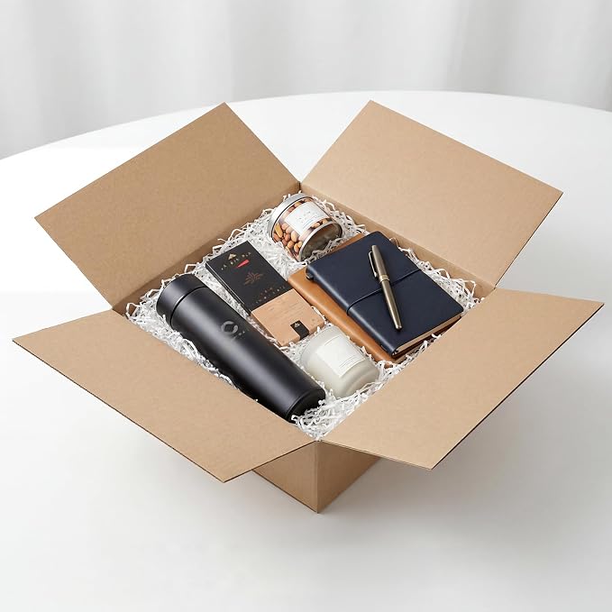 Hoikwo 12x12x4 Thin Shipping Boxes Set of 15