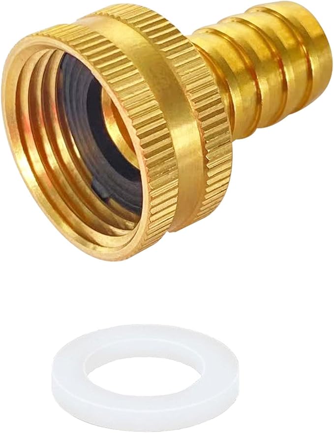 Garden Hose Adapter 1/2" Drip Irrigation Tubing to Faucet - Reusable Connector Fittings for Most Rain Bird, Orbit, Dig, Toro 1/2" Tubing x 3/4 GHT Garden Extension Repair Fitting